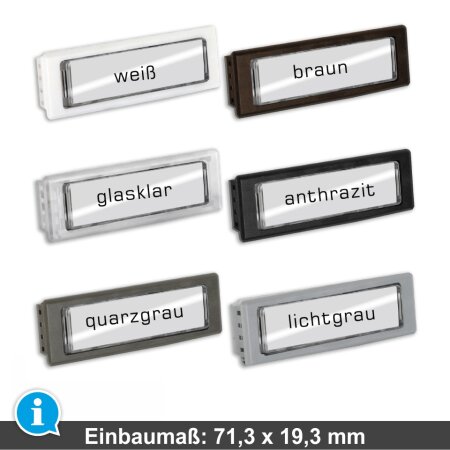 LIRA Namensschild 79,6 x 24,4mm Modell 796, 4,49 €